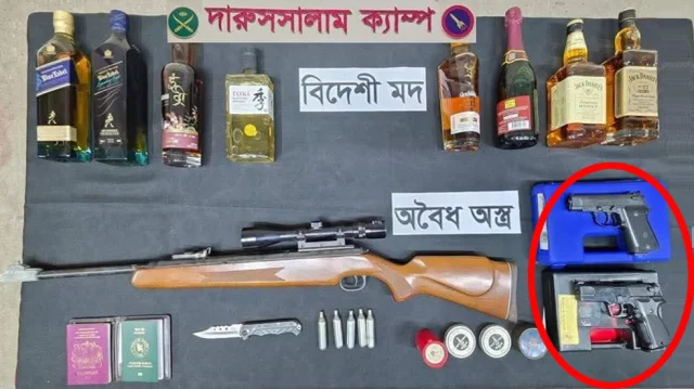 সেনাবাহিনীর অভিযানেও উদ্ধার হল পিস্তল-এজাহারসহ বহু গুলিসহ ব্যক্তিকে গ্রেফতার