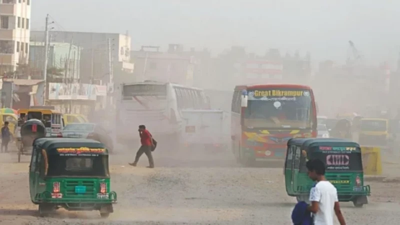 বিশ্বে দূষিত শহরের তালিকায় ঢাকার অবস্থান দ্বিতীয়  